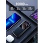Joyroom QC 3.0 Power Bank, 10000 mAh, 3 Ports, Black - JR-QP191