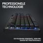 كيبورد جيمنج لاسلكي لوجيتك G PRO X TKL، بمفاتيح Tactile - اسود