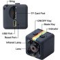 Scienish Wireless Mini Indoor Security Camera, 1080P, Black- SQ11