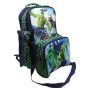 Gharibo Bags School Backpack With Lunch Bag and Pencil Case for Boys, Hulk Pattern - Navy and Green