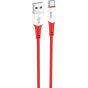 Hoco X70 - Ferry Charging And Data Transmittion Cable (3A - 1M), USB-A To Type-C Plug Compatible With Samsung Huawei Xiaomi Oppo - Red