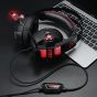 Kotion Each Y1 RGB Lights Gaming Over-Ear Headphone with 3.5mm 4 Pole Jack and USB for LED Light