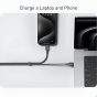 كابل USB-C  انكر 2 في 1، 1.2 متر، اسود - A8895H11