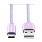 Wopow Type-C USB Cable, 1 Meter, Purple- LT23