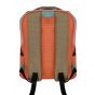 Gharibo Bags School Backpack For Girls, Stripe Pattern - Beige and Orange