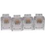 Rj11 Connectors (10 Pieces) - Clear