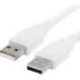 كابل كيندكس USB فئة A الي USB فئة A، طوله 50 سم، ابيض - KX 2525
