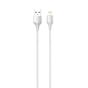 LDNIO USB-A to Lightning Charging Cable, 2 Meters, 2.1A, White - LS542