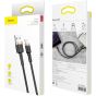 كابل USB لايتينج باسيوس كافول، 2.4 امبير، 1 متر، اسود وذهبي - QC3.0
