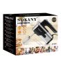 Sokany Hand Mixer, 800 Watt, Black and Silver - Sk-6621