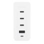 شاحن موفي سبيد بورت 120، 120 وات، 3 منافذ USB-C و1 منفذ USB-A - ابيض