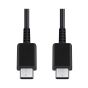 شاحن سامسونج بكابل USB فئة C، قدرة 45 وات، اسود - EP-T4510XBEGGB