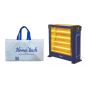 دفاية كهرباء اكاي، 4 شمعة، 2200 وات، ازرق - AK-2970-B مع حقيبة هدية
