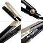 Kemei Hair Straightener, Gold - KM-327, with Gift Bag