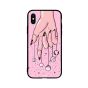 Pink Planets on Fingers to Control Printed Back Cover for Apple iPhone X