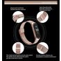 Stainless Steel Replacement Strap for Xiaomi Mi Band 3 Smart Watch - Gold