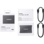 هارد SSD خارجي سامسونج، 1 تيرا، رمادي - MU-PC1T0T