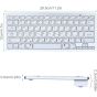 Bluetooth Wireless Keyboard for iPad - White