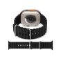 Silicone Replacement Band for Apple Watch Ultra 49mm- Black