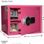 Safety Tech Digital Safe Box, 30 Liters, Pink - ‎GN30 Ultra