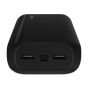 باور بانك سلكي تي تك الترا،  30000 مللي امبير، 3 منفذ USB، اسود - 2BB190S