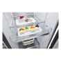 LG No Frost Refrigerator with Inverter Motor, 635 Liters, Black - GC-X257CQHS