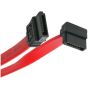 Keendex KX 2578 SATA Extension Cable, 90-Degree, 50CM - Red