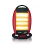 Zada Electric Heater, 4 Candles, 1600 Watt, Black and Red - ZQH-160T