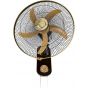 Prifix Hawaii Wall Fan, 18 Inch, Black and Gold - WFH-180