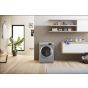 Ariston Front Load Inverter Washing Machine, 8 Kg, Silver - NM11 823 SS EG