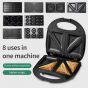 Sokany Sandwich Maker, 8 Plates, 800 Watt, Black - SK-BBQ-140