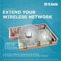 D-Link N300 Wi-Fi Range Extender, White - DAP-1325