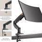 NB North Bayou Single Arm Holder for 17 to 30 Inch Monitors, Black - ZZ-F80-B