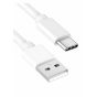 كابل شحن USB-A الى USB-C، طول 1 متر - ابيض