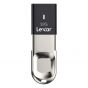 فلاش درايف ليكسار جامب درايف F35، واجهة USB3.0، سعة 32 جيجا، فضي - LJDF35-32GBBK