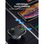 Ldnio Car Charger With Bluetooth 5.0 FM Transmitter and Lightning Cable, 36W, 3 USB Ports, Black - C704q