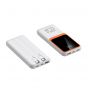 Matrix M10 Power Bank, 10000 mAh, 3 Ports, White