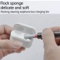 Topcious 3-in-1 Cleaning Kit for AirPods, Earphone Cleaner Kit Compatible with all AirPods with Soft Brush, Metal Tip, Sponge, Multifunction Cleaner Kit for Earbuds, AirPods, Cases (Black)
