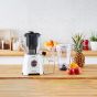 Moulinex Electric Blender With Juice Jar, 600 Watt, White - LM42Q127