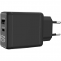 Smart Gate Wall Charger, 45 Watt, 2 USB Ports, Black - SGH-45CAGANB
