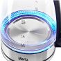 Mienta Glass Kettle, 1.7 liter, Silver - EK201120A