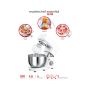 Moulinex Masterchef Kitchen Machine, 800 Watt White - QA150110