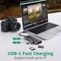 USB Type C 8 in 1 Hub - Grey