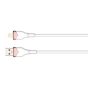 كابل شحن USB-A الى لايتنينج لدينو، 1 متر، 30 وات، ابيض - LS821