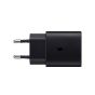 شاحن سامسونج، 25 وات، منفذ USB فئة C، اسود - EP-TA800XBEGWW مع كابل USB فئة C  الى USB فئة C، طول 1.8 متر - EP-DX310JBEGWW
