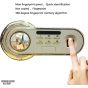 Safety Tech Fingerprint Safe Box, 75 Liters, Black and Gold - GN75 SFT