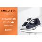 Sokany Steam Iron, 300ml, 2200W, Black and White - SK-YD-11001
