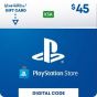 كارت ديجيتال PSN  سوني بلايستيشن 45 دولار - السعودية