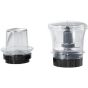 Tornado Blender with Chopper and Grinder, 1.5 Liters, 600 Watt, Black and White- TBL-500W