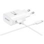 شاحن سامسونج مع كابل USB-C، ابيض - EP-TA300CWEG